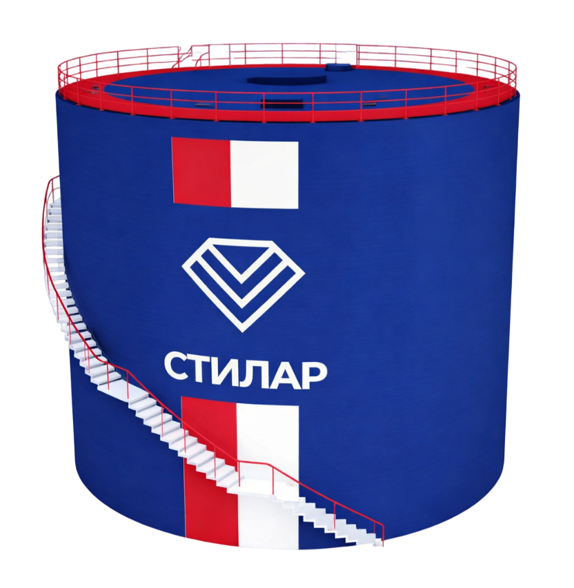 Цельносварной резервуар РВС для аварийного запаса воды 200 м³ от завода-производителя